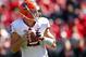 PISCATAWAY, NJ - OCTOBER 13: Ryan Nassib #12 of the Syracuse Orange looks to pass against the Rutgers Scarlet Knights during the first half in a game at High Point Solutions Stadium on October 13, 2012 in Piscataway, New Jersey. Rutgers defeated Syracuse 23-15. (Photo by Rich Schultz /Getty Images)
