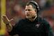 ATLANTA, GA - DECEMBER 30: Head coach Greg Schiano of the Tampa Bay Buccaneers reacts after a play against the Atlanta Falcons at Georgia Dome on December 30, 2012 in Atlanta, Georgia. (Photo by Kevin C. Cox/Getty Images)