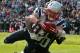 JACKSONVILLE, FL - DECEMBER 23: Wes Welker #83 of the New England Patriots dives for a touchdown during a game against the Jacksonville Jaguars at EverBank Field on December 23, 2012 in Jacksonville, Florida. (Photo by Mike Ehrmann/Getty Images)