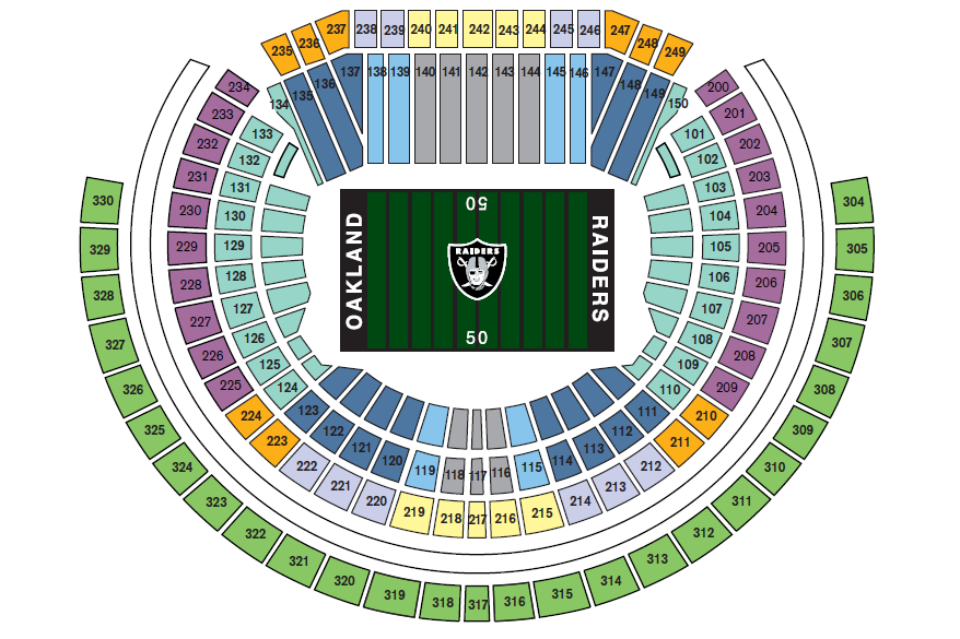 Las Vegas Raiders Stadium Seating Chart Garth Brooks Allegiant