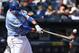 KANSAS CITY, MO - SEPTEMBER 23: Billy Butler #16 of the Kansas City Royals swings at a pitch in the fourth inning against the Cleveland Indians on September 23, 2012 at Kauffman Stadium in Kansas City, Missouri. (Photo by Kyle Rivas/Getty Images)