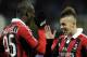 MILAN, ITALY - FEBRUARY 03: Mario Balotelli of AC Milan celebrates with his team-mate Stephan El Shaarawy after scoring during the Serie A match between AC Milan and Udinese Calcio at San Siro Stadium on February 3, 2013 in Milan, Italy. (Photo by Claudio Villa/Getty Images)