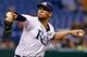 ST PETERSBURG, FL - SEPTEMBER 20: Pitcher David Price #14 of the Tampa Bay Rays pitches against the Boston Red Sox during the game at Tropicana Field on September 20, 2012 in St. Petersburg, Florida. (Photo by J. Meric/Getty Images)