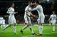 MADRID, SPAIN - FEBRUARY 09: Karim Benzema (C) of Real Madrid celebrates scoring his sides opening goal with his teammates Kaka (L) and Cristiano Ronaldo during the la Liga match between Real Madrid CF and Sevilla FC at Estadio Santiago Bernabeu on February 9, 2013 in Madrid, Spain. (Photo by Jasper Juinen/Getty Images)