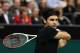 ROTTERDAM, NETHERLANDS - FEBRUARY 19: Roger Federer of Switzerland in action against Juan Martin Del Potro of Argentina in the Final on day 7 of the ABN AMRO World Tennis Tournament on February 19, 2012 in Rotterdam, Netherlands. (Photo by Dean Mouhtaropoulos/Getty Images)