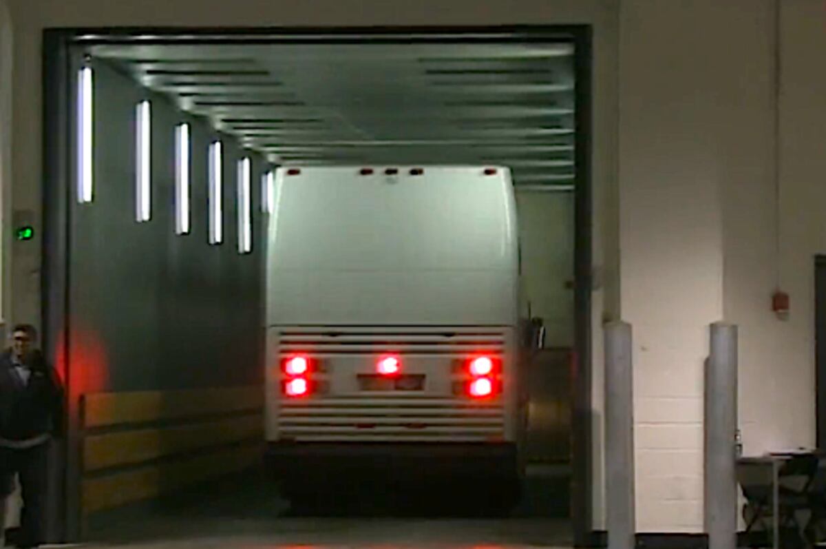Brooklyn Nets Barclays Center Bus Elevator with NBA Stars 