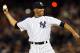 NEW YORK, NY - OCTOBER 10: Mariano Rivera of the New York Yankees throws out the first pitch prior to Game Three of the American League Division Series against the Baltimore Orioles at Yankee Stadium on October 10, 2012 in the Bronx borough of New York City. (Photo by Elsa/Getty Images)
