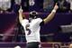 NEW ORLEANS, LA - FEBRUARY 03: Joe Flacco #5 of the Baltimore Ravens celebrates against the San Francisco 49ers during Super Bowl XLVII at the Mercedes-Benz Superdome on February 3, 2013 in New Orleans, Louisiana. (Photo by Ezra Shaw/Getty Images)
