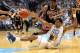 CHAPEL HILL, NC - DECEMBER 29: James Michael McAdoo #43 of the North Carolina Tar Heels goes after a loose ball with Justin Hawkins #31 of the UNLV Rebels during their game at Dean Smith Center on December 29, 2012 in Chapel Hill, North Carolina. (Photo by Streeter Lecka/Getty Images)