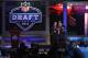 NEW YORK, NY - APRIL 26: Shea McClellin (R) of Boise State holds up a jersey as he stands on stage with NFL Commissioner Roger Goodell after he was selected #19 overall by the Chicago Bears in the first round of the 2012 NFL Draft at Radio City Music Hall on April 26, 2012 in New York City. (Photo by Chris Chambers/Getty Images)