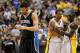 INDIANAPOLIS, IN - MAY 08: Hedo Turkoglu #15 of the Orlando Magic walks up court while Darren Collison #2 and George Hill #3 of the Indiana Pacers celebrate behind him in Game Five of the Eastern Conference Quarterfinals during the 2012 NBA Playoffs on May 8, 2012 at Bankers Life Fieldhouse in Indianapolis, Indiana. Indiana won the game 105-87 to to win the series 3-1. NOTE TO USER: User expressly acknowledges and agrees that, by downloading and or using this photograph, User is consenting to the terms and conditions of the Getty Images License Agreement. (Photo by Gregory Shamus/Getty Images)