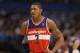 DALLAS, TX - NOVEMBER 14: Bradley Beal #3 of the Washington Wizards at American Airlines Center on November 14, 2012 in Dallas, Texas. NOTE TO USER: User expressly acknowledges and agrees that, by downloading and or using this photograph, User is consenting to the terms and conditions of the Getty Images License Agreement. (Photo by Ronald Martinez/Getty Images)