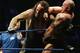 SYDNEY, AUSTRALIA - JUNE 15: The Undertaker (L) pushes Bam Neely into the corner during WWE Smackdown at Acer Arena on June 15, 2008 in Sydney, Australia. (Photo by Gaye Gerard/Getty Images)