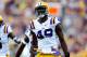 BATON ROUGE, LA - SEPTEMBER 01: Barkevious Mingo #49 of the LSU Tigers celebrates a tackle for a loss of yards against the North Texas Mean Green at Tiger Stadium on September 1, 2012 in Baton Rouge, Louisiana. LSU would win 41-14. (Photo by Stacy Revere/Getty Images)