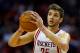 HOUSTON, TX - NOVEMBER 23: Chandler Parsons #25 of the Houston Rockets looks to pass against the New York Knicks at the Toyota Center on November 23, 2012 in Houston, Texas. NOTE TO USER: User expressly acknowledges and agrees that, bagainst the Newy downloading and or using this photograph, User is consenting to the terms and conditions of the Getty Images License Agreement. (Photo by Scott Halleran/Getty Images)
