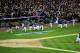 DETROIT, MI - OCTOBER 18: Justin Verlander (C)#35 of the Detroit Tigers and his teammates run out of the dugout to celebrate on the field after the Tigers won 8-1 against the New York Yankees during game four of the American League Championship Series at Comerica Park on October 18, 2012 in Detroit, Michigan. (Photo by Jason Miller/Getty Images)