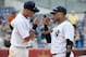 NEW YORK, NY - JULY 01: Derek Jeter #2 and Robinson Cano #24 of the New York Yankees celebrate after defeating the Chicago White Sox at Yankee Stadium on July 1, 2012 in the Bronx borough of New York City. (Photo by Jim McIsaac/Getty Images)