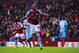 BIRMINGHAM, ENGLAND - FEBRUARY 10: Christian Benteke of Villa celebrates scoring a penalty to make it 1-0 during the Barclays Premier League match between Aston Villa and West Ham United at Villa Park on February 10, 2013 in Birmingham, England. (Photo by Michael Regan/Getty Images)