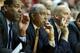 BLOOMINGTON, IN - JANUARY 12: Tubby Smith (center) the head coach of the Minnesota Golden Gophers watches the action during the Big 10 game against the Indiana Hoosiers at Assembly Hall on January 12, 2013 in Bloomington, Indiana. (Photo by Andy Lyons/Getty Images)