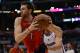 LOS ANGELES, CA - DECEMBER 09: Andrea Bargnani #7 of the Toronto Raptors drives to the basket during a 102-83 Los Angeles Clipper win at Staples Center on December 9, 2012 in Los Angeles, California. NOTE TO USER: User expressly acknowledges and agrees that, by downloading and or using this photograph, User is consenting to the terms and conditions of the Getty Images License Agreement. (Photo by Harry How/Getty Images)