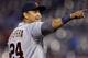 Miguel Cabrera is the safest No. 1 overall pick in this year's fantasy baseball drafts. Via Orlin Wagner/AP