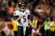 NEW ORLEANS, LA - FEBRUARY 03: Joe Flacco #5 of the Baltimore Ravens reacts against the San Francisco 49ers during Super Bowl XLVII at the Mercedes-Benz Superdome on February 3, 2013 in New Orleans, Louisiana. The Ravens won 34-31. (Photo by Chris Graythen/Getty Images)