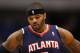 DALLAS, TX - FEBRUARY 11: Josh Smith #5 of the Atlanta Hawks at American Airlines Center on February 11, 2013 in Dallas, Texas. NOTE TO USER: User expressly acknowledges and agrees that, by downloading and or using this photograph, User is consenting to the terms and conditions of the Getty Images License Agreement. (Photo by Ronald Martinez/Getty Images)