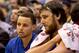 Feb 19, 2013; Salt Lake City, UT, USA; Golden State Warriors point guard Stephen Curry (left) and center Andrew Bogut (right) watch the action from the bench during the first half against the Utah Jazz at EnergySolutions Arena. Mandatory Credit: Russ Isabella-USA TODAY Sports