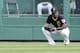 PITTSBURGH, PA - SEPTEMBER 30: Andrew McCutchen #22 of hte Pittsburgh Pirates looks on during a rain shower against the Cincinnati Reds during the game on September 30, 2012 at PNC Park in Pittsburgh, Pennsylvania. (Photo by Justin K. Aller/Getty Images)