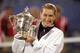 Steffi Graf is the only winner of the Calendar since a third surface was introduced at the Slams.