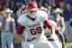 FORT WORTH, TX - DECEMBER 1: Lane Johnson #69 of the Oklahoma Sooners in action against the TCU Horned Frogs at Amon G. Carter Stadium on December 1, 2012 in Fort Worth, Texas. (Photo by Rick Yeatts/Getty Images)