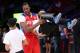 HOUSTON, TX - FEBRUARY 17: Dwight Howard #12 of the Los Angeles Lakers and the Western Conference picks up ball kid Steven McNair as he talks to another ball kid before the 2013 NBA All-Star game at the Toyota Center on February 17, 2013 in Houston, Texas. NOTE TO USER: User expressly acknowledges and agrees that, by downloading and or using this photograph, User is consenting to the terms and conditions of the Getty Images License Agreement. (Photo by Ronald Martinez/Getty Images)