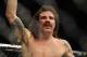 Jan 26, 2013; Chicago, IL, USA; Clay Guida reacts after defeating Hatsu Hioki (not pictured) during UFC on FOX 6 at the United Center. Mandatory Credit: David Banks-USA TODAY Sports