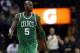 CHARLOTTE, NC - FEBRUARY 11: Kevin Garnett #5 of the Boston Celtics during their game at Time Warner Cable Arena on February 11, 2013 in Charlotte, North Carolina. NOTE TO USER: User expressly acknowledges and agrees that, by downloading and or using this photograph, User is consenting to the terms and conditions of the Getty Images License Agreement. (Photo by Streeter Lecka/Getty Images)
