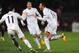 LYON, FRANCE - FEBRUARY 21: Mousa Dembele of Spurs celebrates his goal with team mates during the UEFA Europa League Round of 32, second leg match between Olympique Lyonnais and Tottenham Hotspur FC at Stade de Gerland on February 21, 2013 in Lyon, France. (Photo by Jamie McDonald/Getty Images)