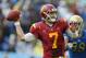 PASADENA, CA - NOVEMBER 17: Quarterback Matt Barkley #7 of the USC Trojans drops back to pass against the UCLA Bruins in the second half at the Rose Bowl on November 17, 2012 in Pasadena, California. UCLA defeated USC 38-28. (Photo by Jeff Gross/Getty Images)