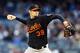NEW YORK, NY - OCTOBER 12: Jason Hammel #39 of the Baltimore Orioles pitches against New York Yankees during Game Five of the American League Division Series at Yankee Stadium on October 12, 2012 in New York, New York. (Photo by Al Bello/Getty Images)