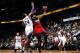 ATLANTA, GA - FEBRUARY 22: Josh Smith #5 of the Atlanta Hawks shoots over Jason Thompson #34 of the Sacramento Kings at Philips Arena on February 22, 2013 in Atlanta, Georgia. NOTE TO USER: User expressly acknowledges and agrees that, by downloading and or using this photograph, User is consenting to the terms and conditions of the Getty Images License Agreement. (Photo by Kevin C. Cox/Getty Images)