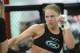 Feb 20, 2013; Torrance, CA, USA; Ronda Rousey during today's public workout at the UFC gym for her bout with Liz Carmouche on Feb 23. Mandatory Credit: Jayne Kamin-Oncea-USA TODAY Sports