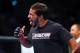 August 11, 2012; Denver, CO, USA; Dennis Bermudez reacts after defeating Tommy Hayden (not pictured) during UFC 150 at the Pepsi Center. Mandatory Credit: Ron Chenoy-USA TODAY Sports