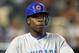 PHOENIX, AZ - SEPTEMBER 28: Alfonso Soriano #12 of the Chicago Cubs warms up on deck during the MLB game against the Arizona Diamondbacks at Chase Field on September 28, 2012 in Phoenix, Arizona. (Photo by Christian Petersen/Getty Images)