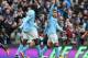 MANCHESTER, ENGLAND - FEBRUARY 24: Carlos Tevez of Manchester City celebrates after scoring the second goal during the Barclays Premier League match between Manchester City and Chelsea at Etihad Stadium on February 24, 2013 in Manchester, England. (Photo by Alex Livesey/Getty Images)