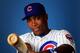 MESA, AZ - FEBRUARY 18: Alfonso Soriano #12 poses during Chicago Cubs photo day on February 18, 2013 at HoHoKam Park in Mesa, Arizona. (Photo by Jamie Squire/Getty Images)