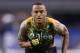 INDIANAPOLIS, IN - FEBRUARY 26: Dee Milliner of the University of Alabama works out during the 2013 NFL Combine at Lucas Oil Stadium on February 26, 2013 in Indianapolis, Indiana. (Photo by Joe Robbins/Getty Images)