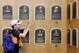 COOPERSTOWN, NY - JULY 26: Plaques of players inducted into the National Baseball Hall of Fame and Museum are photographed by a fan during the Baseball Hall of Fame weekend on July 26, 2008 in Cooperstown, New York. (Photo by Jim McIsaac/Getty Images)