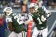 EAST RUTHERFORD, NJ - DECEMBER 23: Greg McElroy #14 hands off to Shonn Greene #23 of the New York Jets against the San Diego Chargers at MetLife Stadium on December 23, 2012 in East Rutherford, New Jersey. (Photo by Jeff Zelevansky /Getty Images)