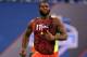 Feb 25, 2013; Indianapolis, IN, USA; Florida Gators defensive lineman Sharrif Floyd runs the 40 yard dash during the NFL Combine at Lucas Oil Stadium. Mandatory Credit: Brian Spurlock-USA TODAY Sports