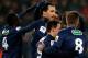 PARIS, FRANCE - FEBRUARY 27: Zlatan Ibrahimovic (C) of PSG is congratulated by team mates after he scores a pentalty for the second goal of the game during the French Cup match between Paris Saint-Germain FC and Marseille Olympic OM at Parc des Princes on February 27, 2013 in Paris, France. (Photo by Dean Mouhtaropoulos/Getty Images)