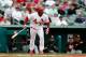 JUPITER, FL - FEBRUARY 28: Oscar Taveras #87 of the St. Louis Cardinals hits a grand slam home run in the first inning against the Miami Marlins at the Roger Dean Stadium on February 28, 2013 in Jupiter, Florida. (Photo by Chris Trotman/Getty Images)