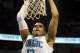 February 23, 2013; Orlando, FL, USA; Orlando Magic forward Tobias Harris (12) dunks the ball against the Cleveland Cavaliers at Amway Center. The Magic lost 118-94. Mandatory Credit: Jeff Griffith-USA TODAY Sports